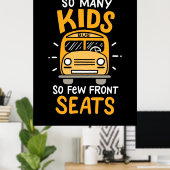Bus driver Zoveel Kinderen Poster (Thuiskantoor)