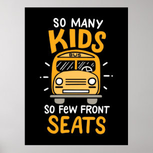 Bus driver Zoveel Kinderen Poster