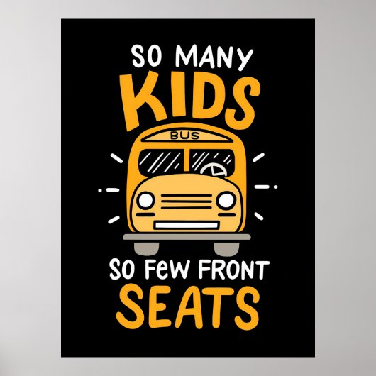 Bus driver Zoveel Kinderen Poster (Voorkant)