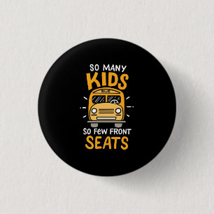 Bus driver Zoveel Kinderen Ronde Button 3,2 Cm