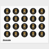 Bus driver Zoveel Kinderen Ronde Sticker (Vel)