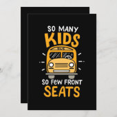 Bus driver Zoveel Kinderen Save The Date (Voorkant / Achterkant)