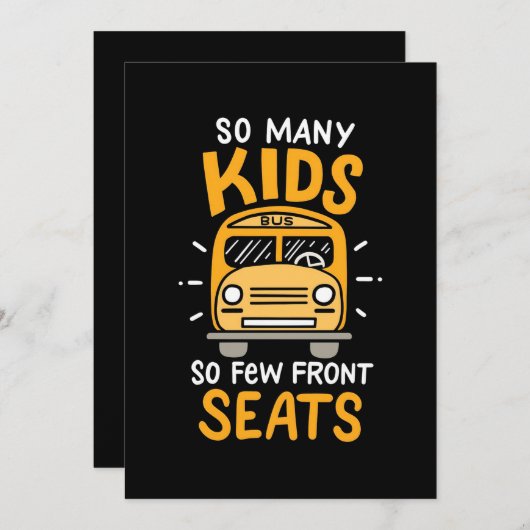 Bus driver Zoveel Kinderen Save The Date (Voorkant / Achterkant)