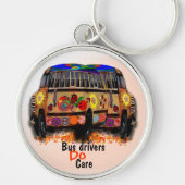 Bus Drivers geven zorg Sleutelhanger (Voorkant)