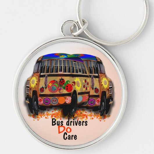 Bus Drivers geven zorg Sleutelhanger (Voorkant)