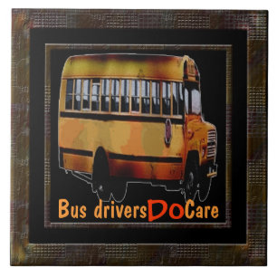Bus Drivers geven zorg Tegeltje