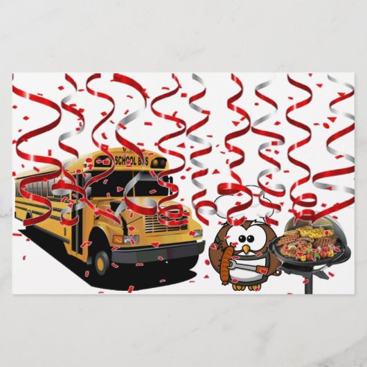 Bus Drivers Jaarlijkse BBQ Flyer (Achterkant)