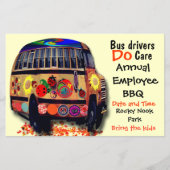 Bus Drivers Jaarlijkse BBQ Flyer (Voorkant)