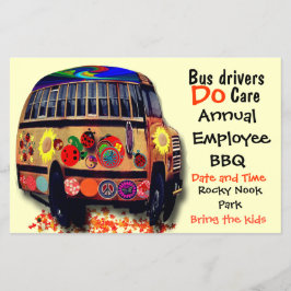Bus Drivers Jaarlijkse BBQ Flyer