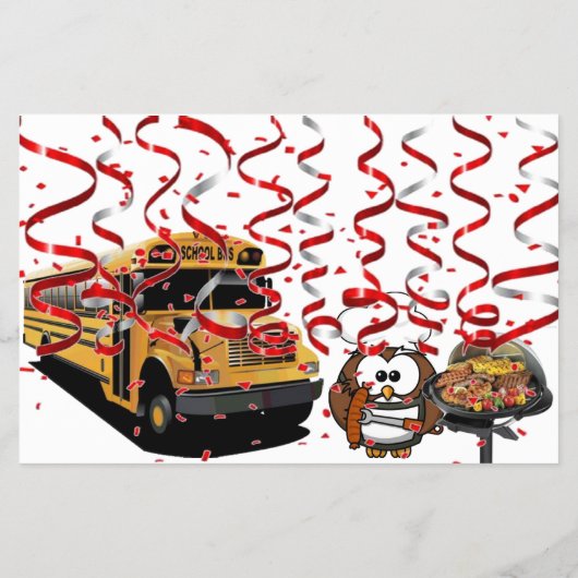 Bus Drivers Jaarlijkse BBQ Flyer (Achterkant)