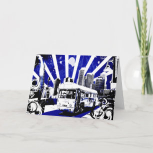 bus feestdagen kaart