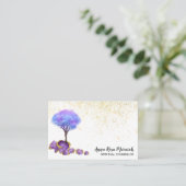 *~* Bus Glitter Amethyst Magische juwelen Visitekaartje (Staand voorkant)