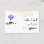 *~* Bus Glitter Amethyst Magische juwelen Visitekaartje (Achterkant)