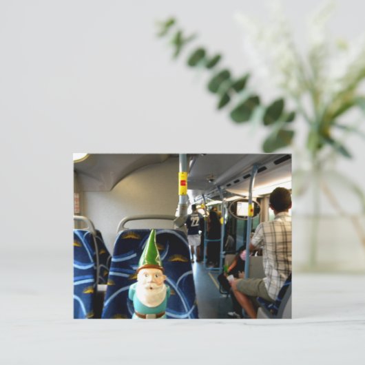 Bus Gnome Briefkaart (Staand voorkant)
