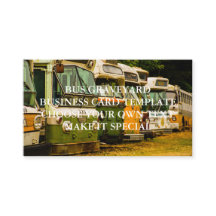 BUS GRAVEYARD BUSINESS CARD TEMPLATE