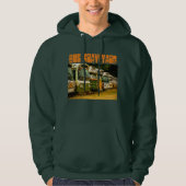 Bus Graveyard Mannen Basic Hooded Sweatshirt (Voorkant)