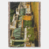 BUS GRAVEYARD THROW BLANKET DEKEN (Voorkant Verticaal)