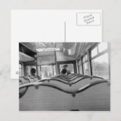 Bus Interior (late jaren 1970) Briefkaart (Voorkant / Achterkant)