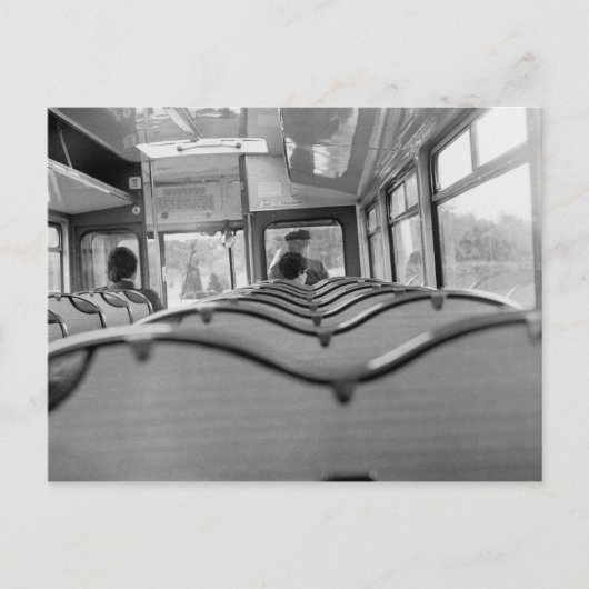 Bus Interior (late jaren 1970) Briefkaart (Voorkant)