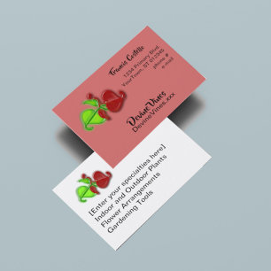 Bus.-kaart - 3-D wijnbladeren Visitekaartje