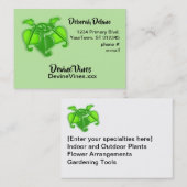 Bus.-kaart - 3-D wijnbladeren Visitekaartje (Voorkant / Achterkant)