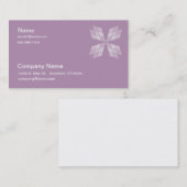 Bus. Kaart - Diamond Petals Pieced Work Visitekaartje (Voorkant / Achterkant)