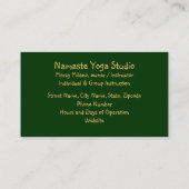  BUS.KAART./DIEP ROOS-GEKLEURDE LOTUS BLO VISITEKAARTJE (Achterkant)