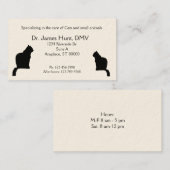 Bus. Kaart - dierenarts - kat Visitekaartje (Voorkant / Achterkant)