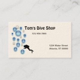 Bus. Kaart - duiker Visitekaartje