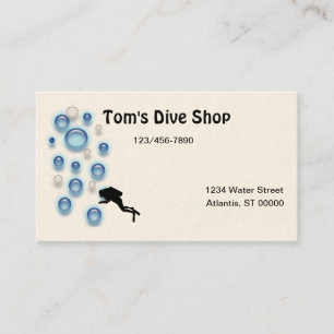 Bus. Kaart - duiker Visitekaartje