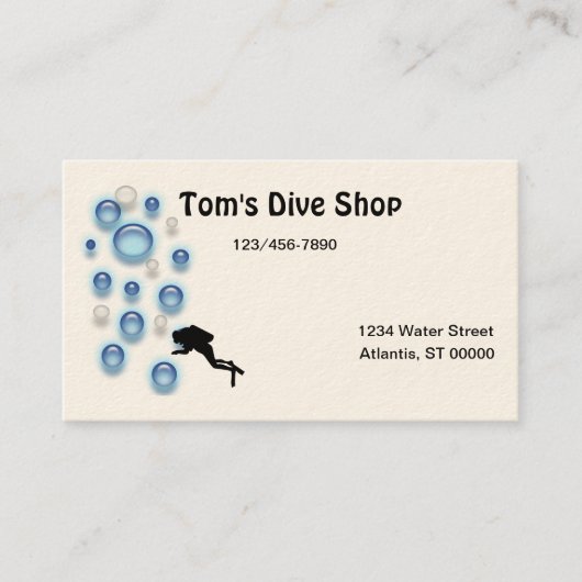 Bus. Kaart - duiker Visitekaartje (Voorkant)