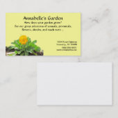 Bus. Kaart - Gardening Business - Calendula Visitekaartje (Voorkant / Achterkant)