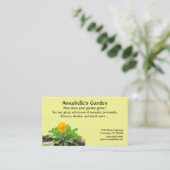 Bus. Kaart - Gardening Business - Calendula Visitekaartje (Staand voorkant)