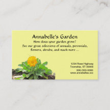 Bus. Kaart - Gardening Business - Calendula
