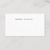 Bus. Kaart - Garenballen Visitekaartje (Achterkant)