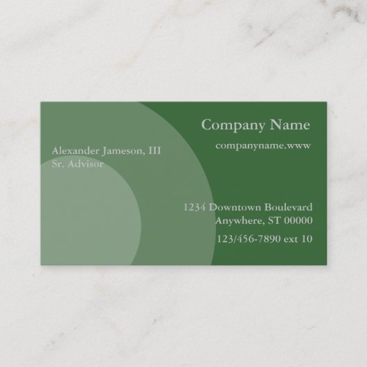 Bus. Kaart - Grafische cirkels Visitekaartje (Voorkant)