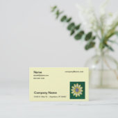 Bus. Kaart - Haakpatroon - Daisy Visitekaartje (Staand voorkant)