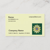 Bus. Kaart - Haakpatroon - Daisy Visitekaartje (Voorkant)