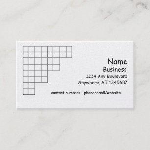 Bus. Kaart - Hoekraster Visitekaartje