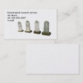 Bus. Kaart - Hoofdstenen Visitekaartje (Voorkant / Achterkant)