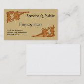 Bus. Kaart - Leafy Brackets Visitekaartje (Voorkant / Achterkant)