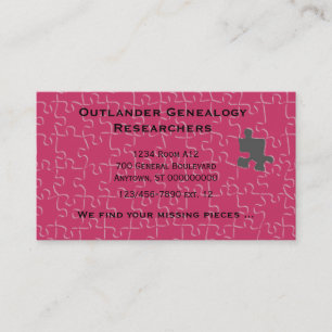 Bus. Kaart - ontbrekende stukken Visitekaartje