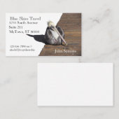 Bus. Kaart - Pelikaan op Pier Visitekaartje (Voorkant / Achterkant)