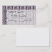 Bus. Kaart - Quilt Pattern - Spools of Thread Visitekaartje (Voorkant / Achterkant)