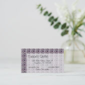 Bus. Kaart - Quilt Pattern - Spools of Thread Visitekaartje (Staand voorkant)