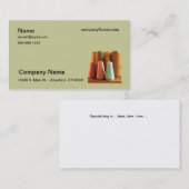 Bus. Kaart - Spoelen van garen Visitekaartje (Voorkant / Achterkant)