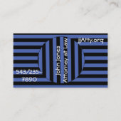 Bus. Kaart - Strepen Optische illusie Visitekaartje (Voorkant)