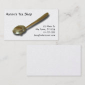 Bus. Kaart - Tea Spoon Visitekaartje (Voorkant / Achterkant)