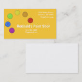 Bus. Kaart - verfpallet Visitekaartje (Voorkant / Achterkant)