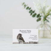 Bus. Kaart - Vogel op hek Visitekaartje (Staand voorkant)